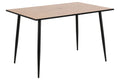 undefined Table à manger 4 personnes bois et noir 120cm