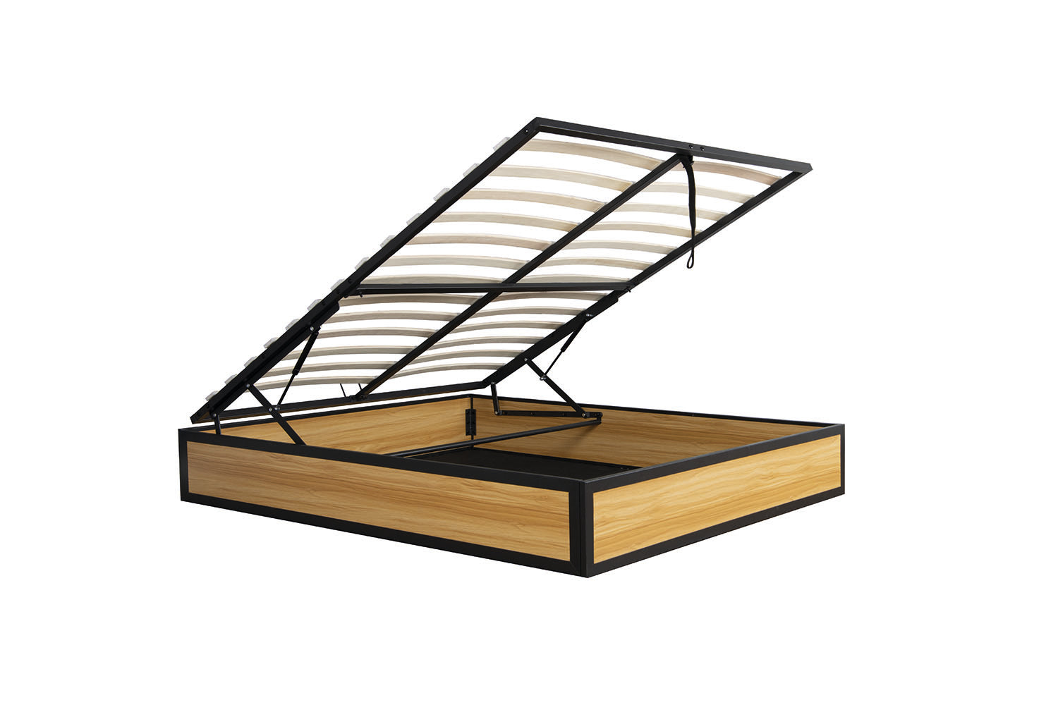 Lit coffre industriel 140 x 190 cm CHARLES