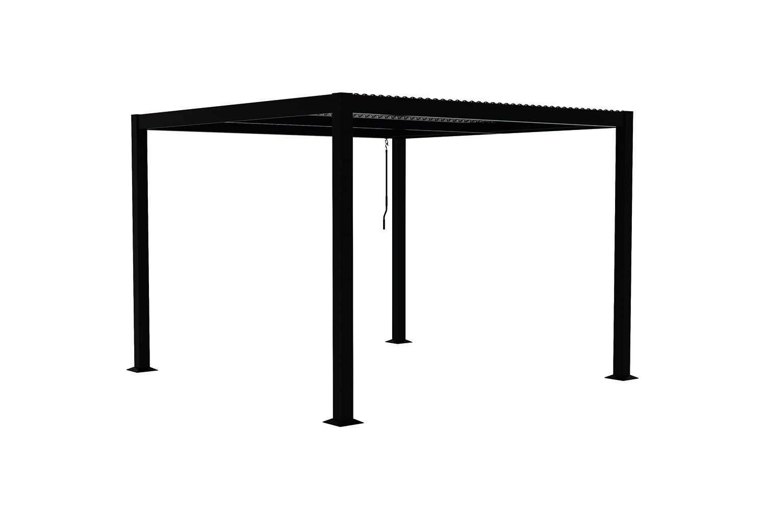 Pergola bioclimatique grise 3x3 m BONNI
