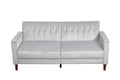 Canapé design convertible 3 places en velours gris PADOVA
