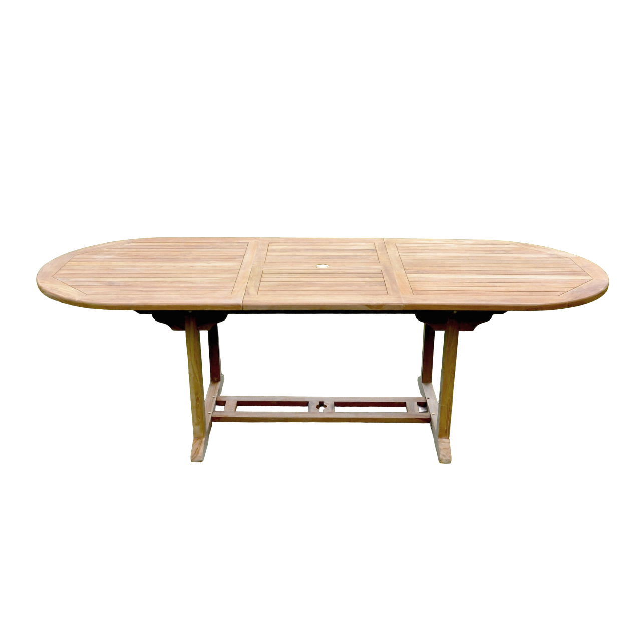 Table de jardin extensible 10 places en teck brut ADAGNA