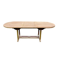 Table de jardin extensible 10 places en teck brut LIRENO