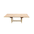 table de jardin rectangle en teck brut 10 places LIRENO