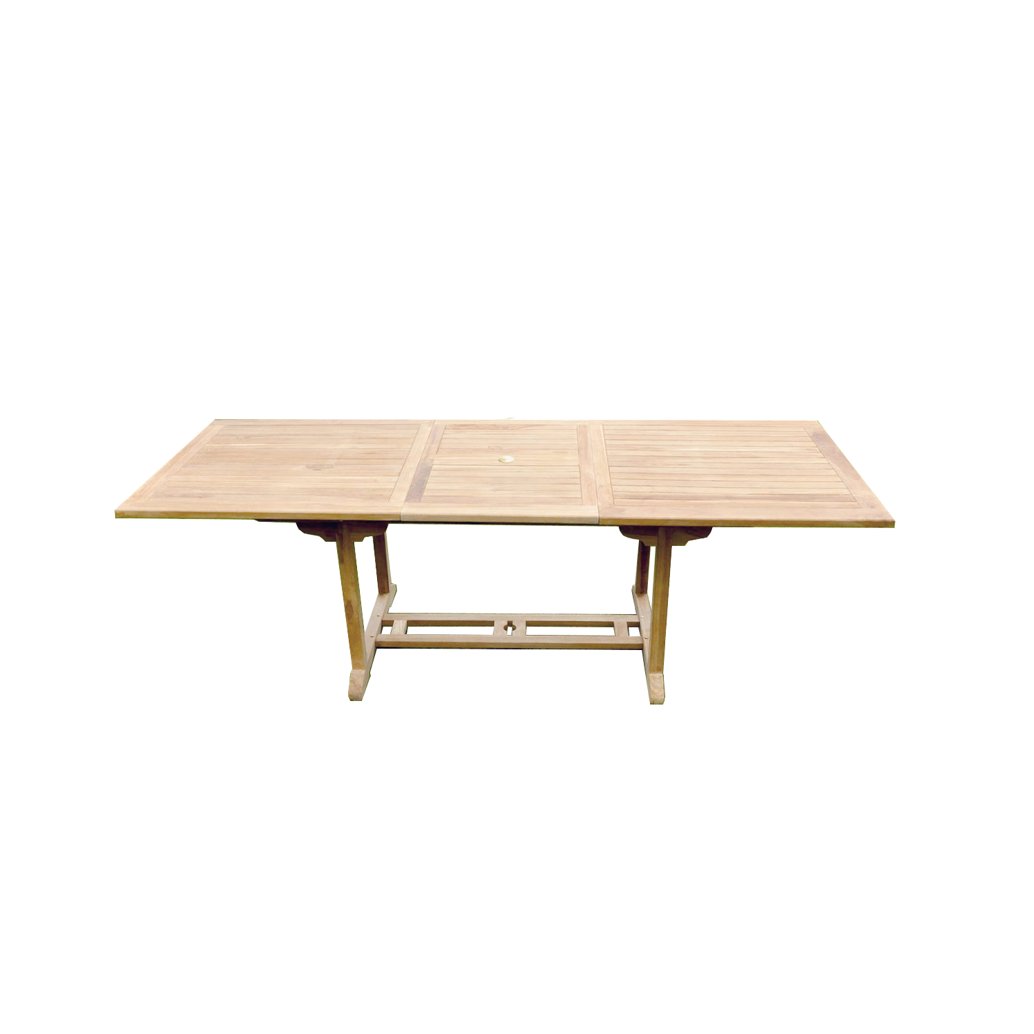 table de jardin rectangle en teck brut 10 places LIRENO