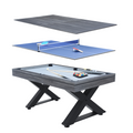 Table multi-jeux, ping-pong et billard en bois gris ARIZONA