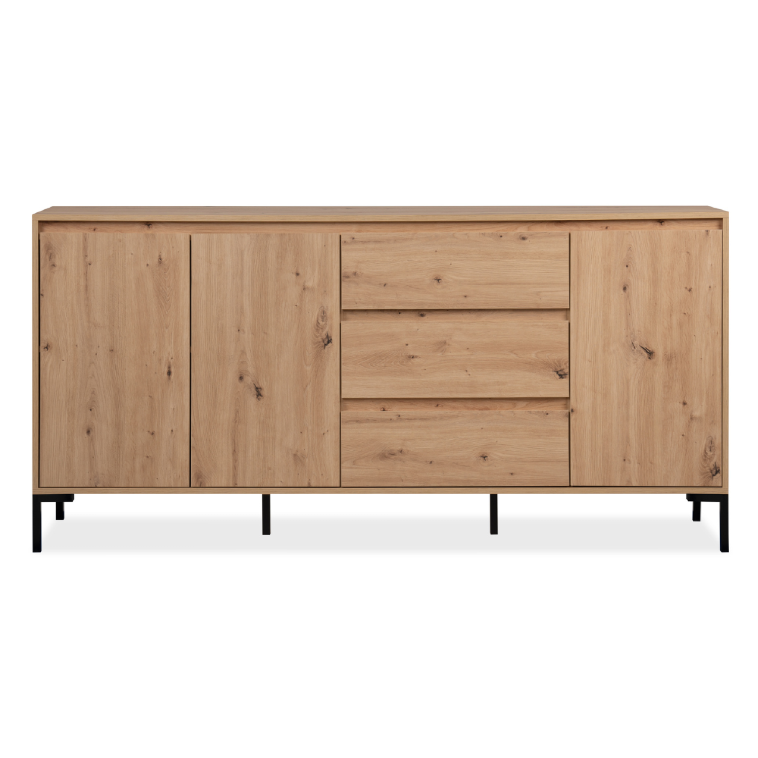 Buffet en bois avec placards et tiroirs LOMBOK
