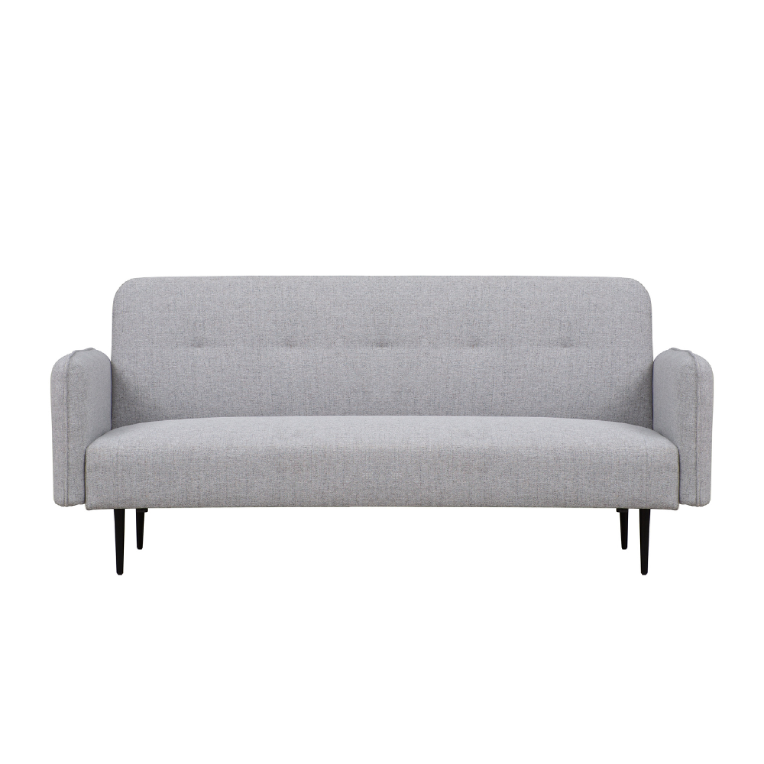 Canapé convertible 3 places en tissu gris BRUGES