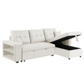 Canapé d'angle convertible beige 4 places SAN DIEGO