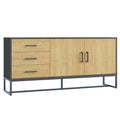 Buffet industriel avec 3 tiroirs NORVIK