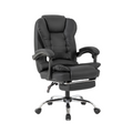 Chaise de bureau massante  noir avec repose pieds CABOVERDE