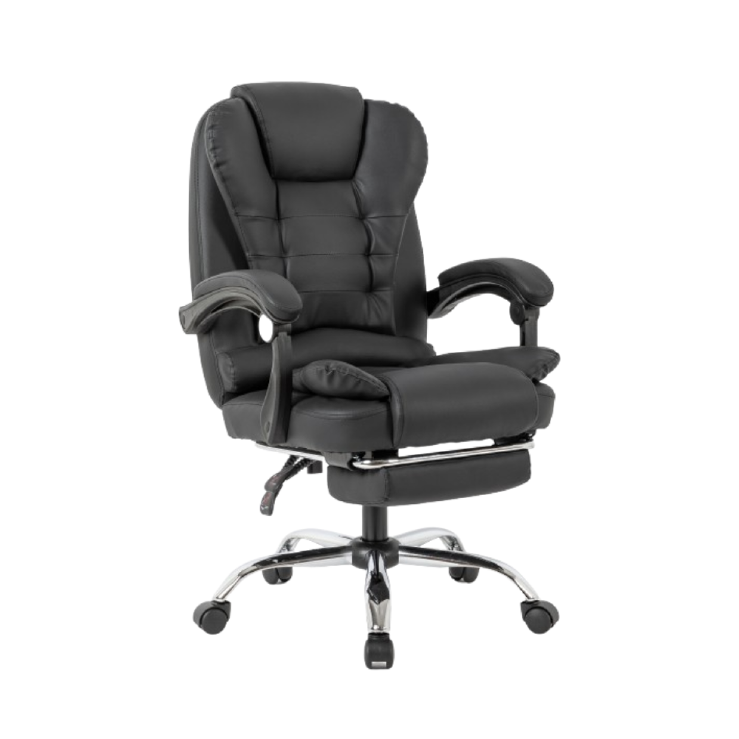 Chaise de bureau massante  noir avec repose pieds CABOVERDE