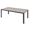 Table de jardin 10 places en alu et plateau effet bois NAIROBI