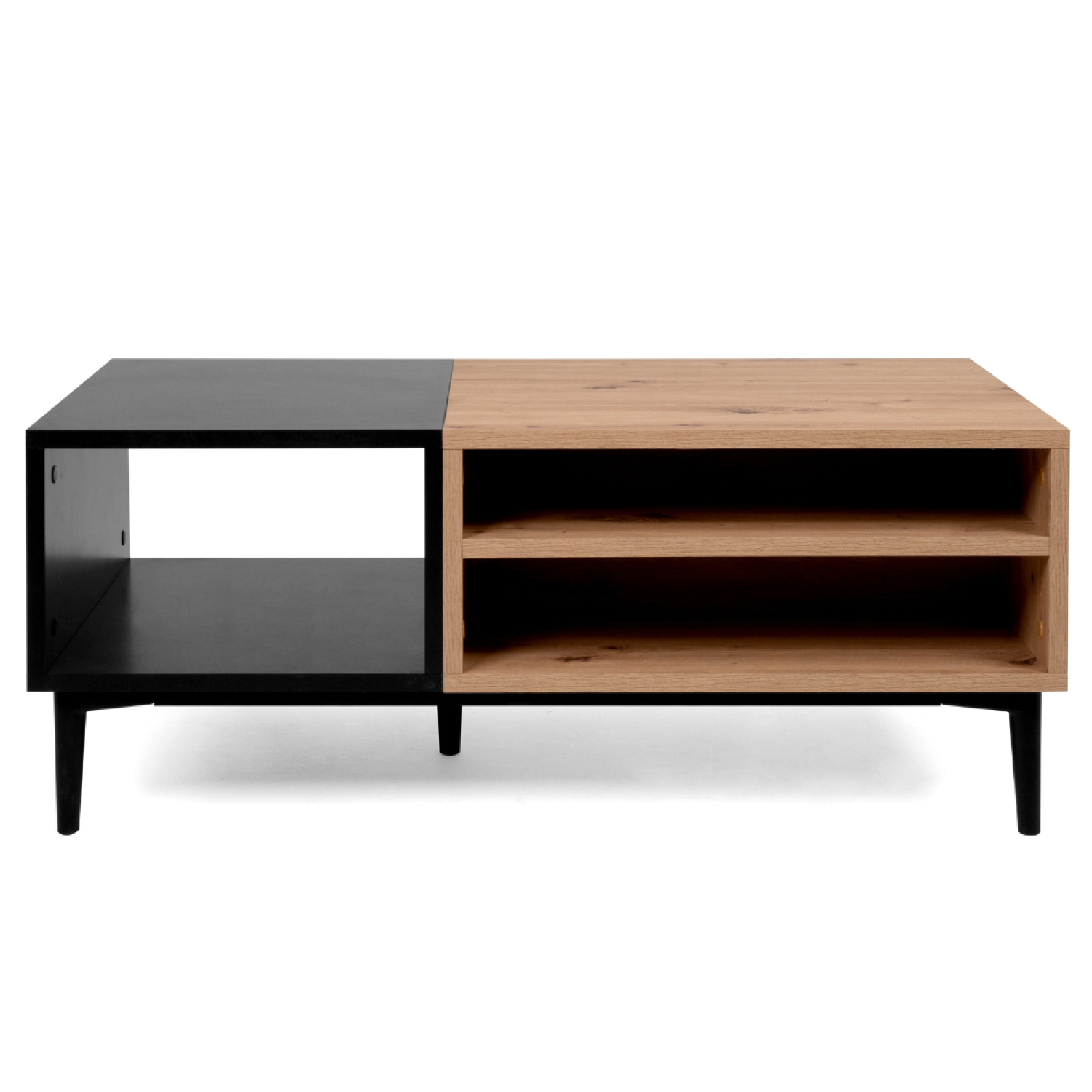 Table basse style industriel avec rangements PONDICHERY