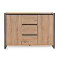 Buffet industriel avec placards et tiroirs 120 cm BALIU