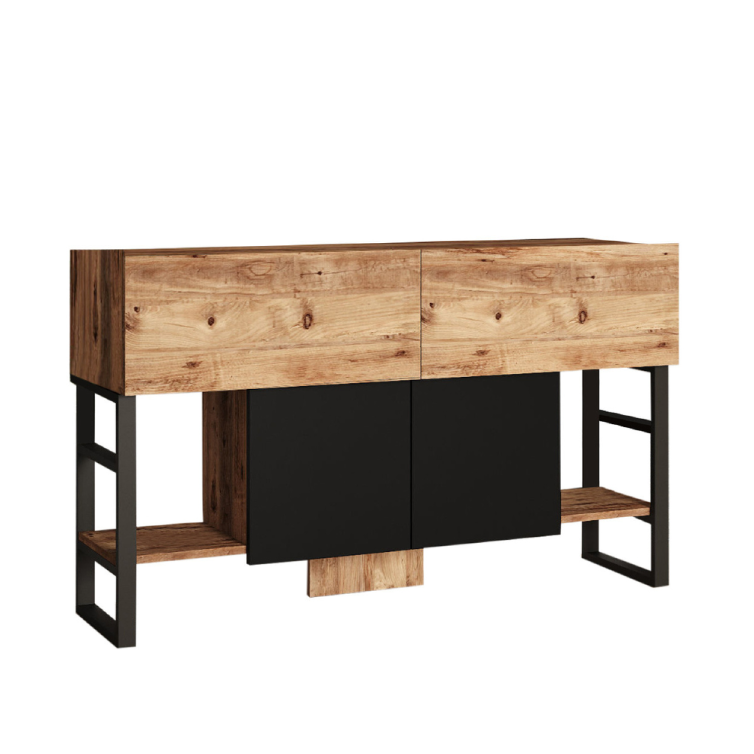Console avec rangements style industriel OAHU