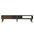 Meuble TV design bois et anthracite 180 cm DORIA