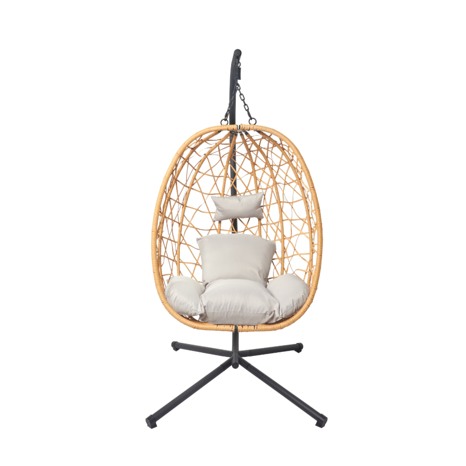 undefined Fauteuil suspendu effet rotin