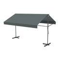 Store banne double pente manuel 2.95 x 3 m gris LIVIA