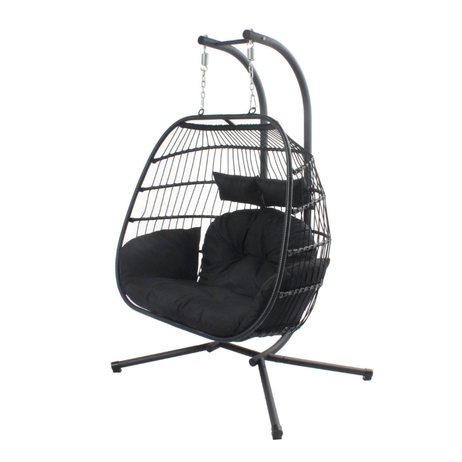 Fauteuil suspendu 2 places noir MIA