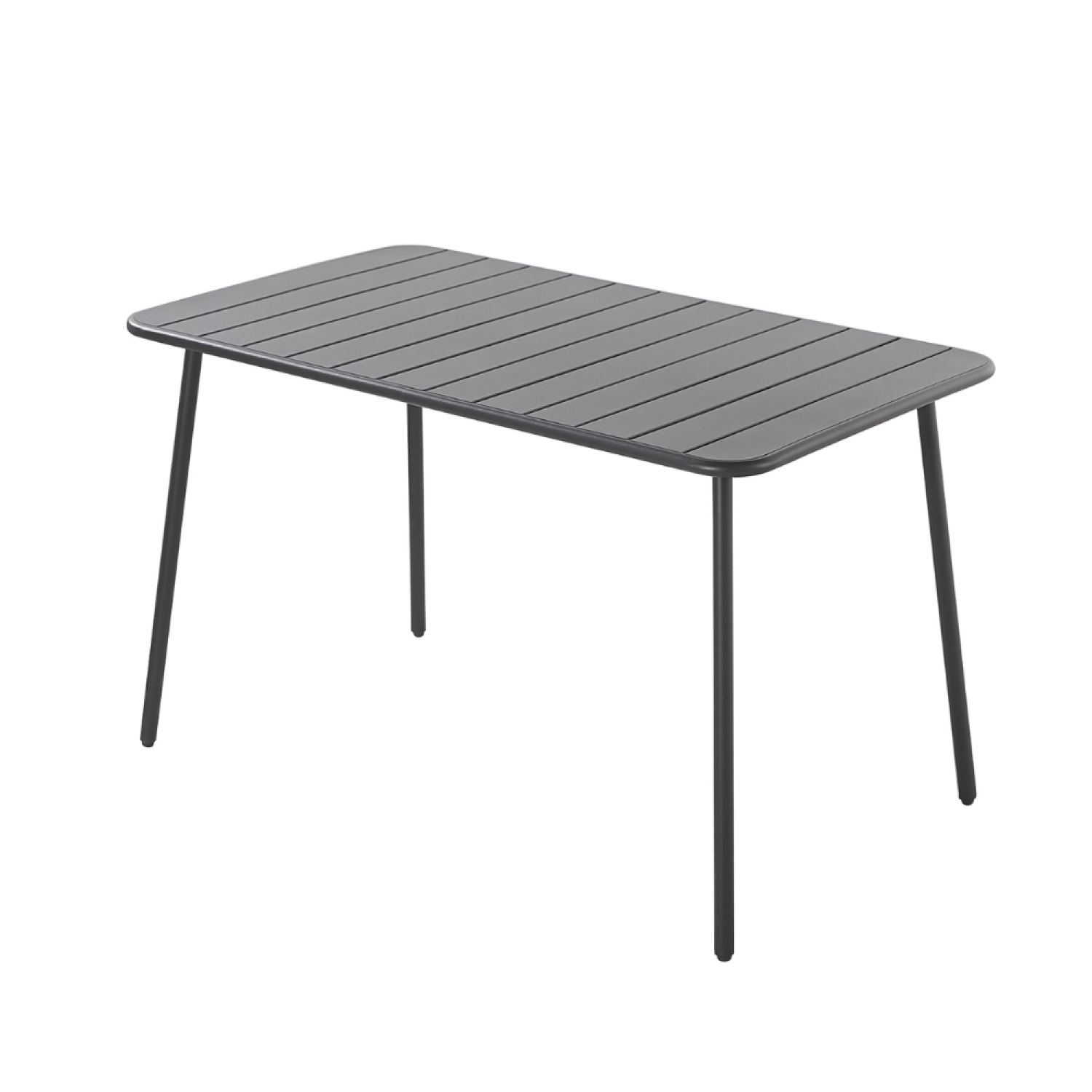 Table en acier 4/6 places gris foncé FALCOU