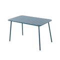 Table en acier 4/6 places bleue EVORA