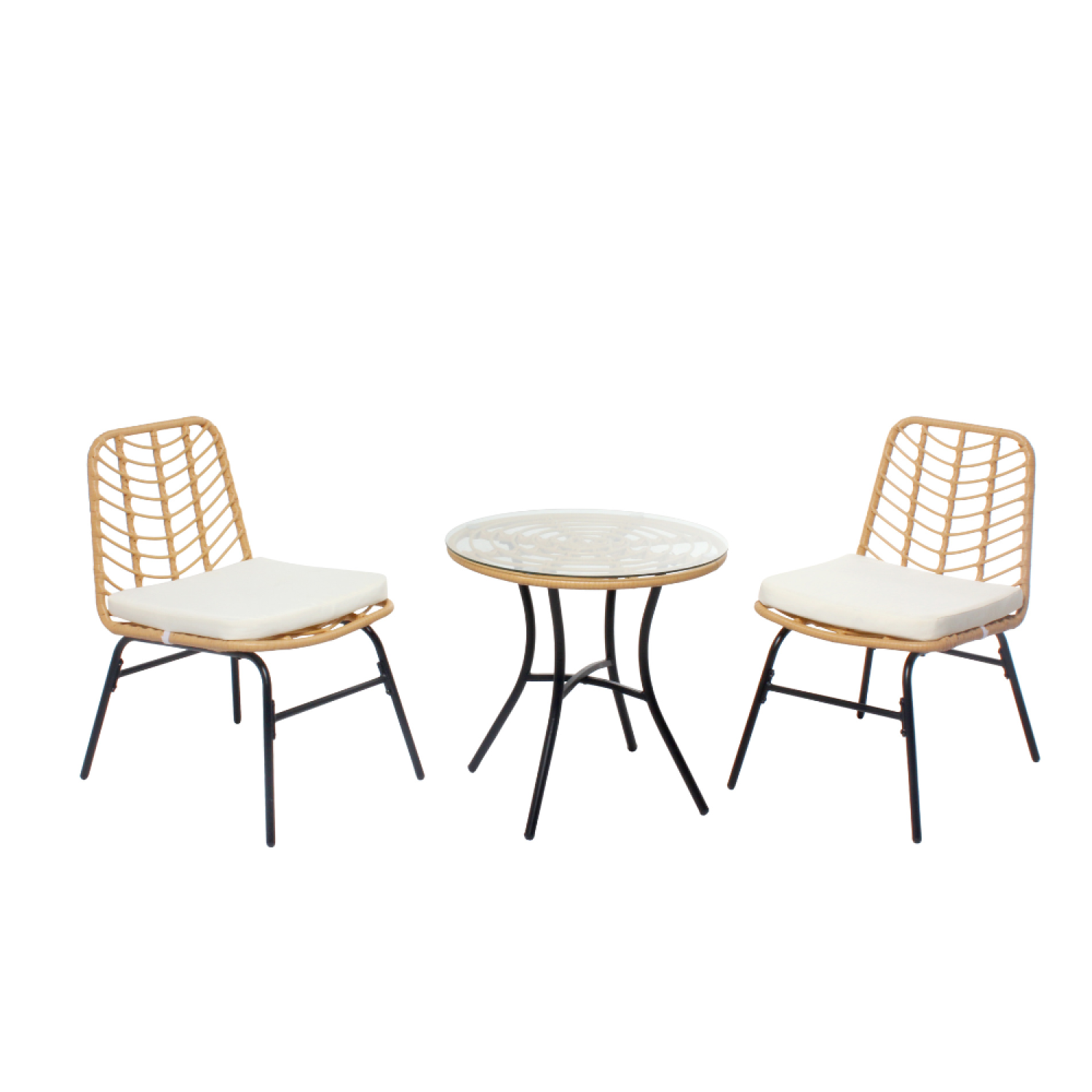 undefined Salon de jardin 2 places effet rotin