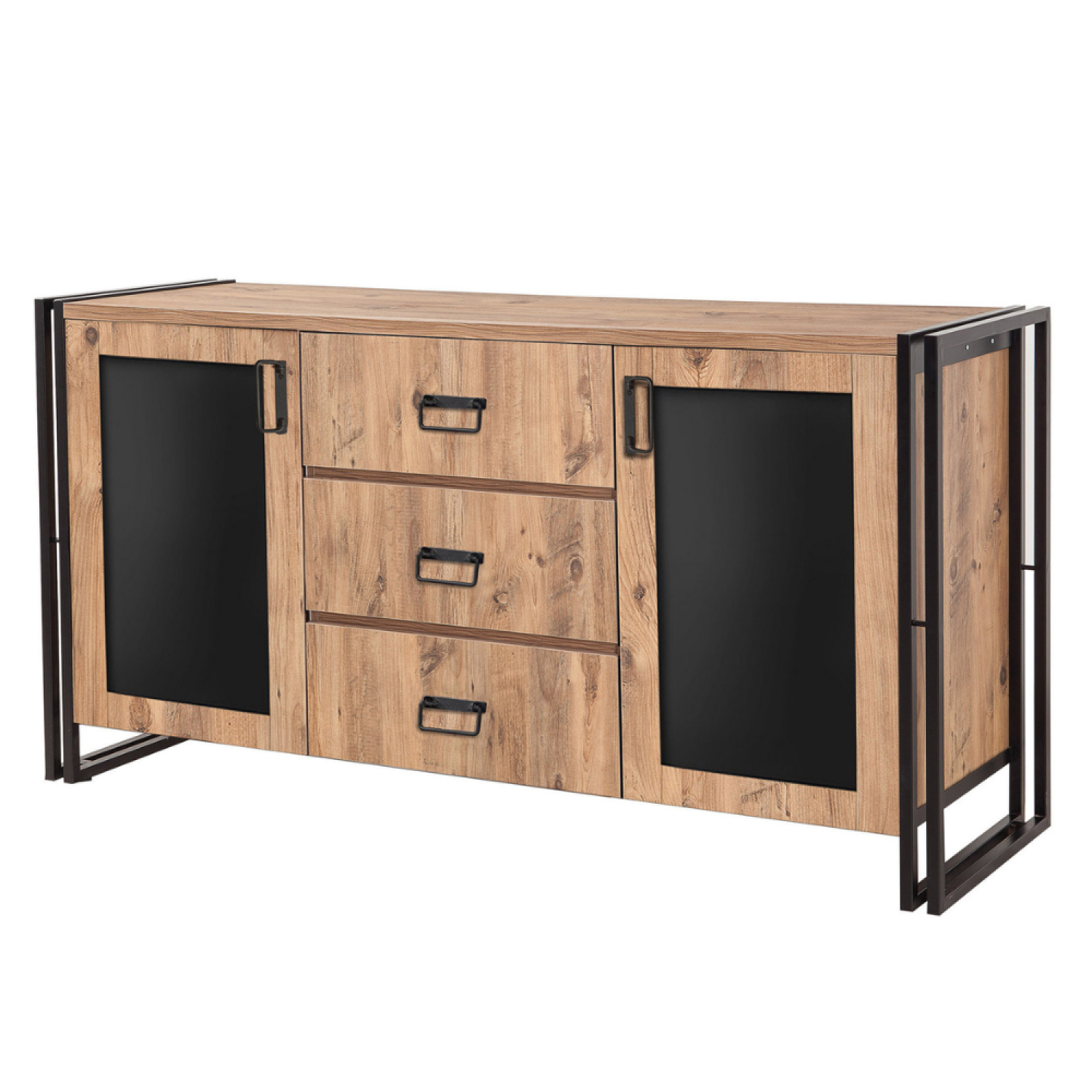 undefined Buffet industriel 2 portes / 3 tiroirs