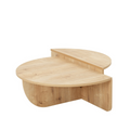 Table basse ronde design en bois GERA