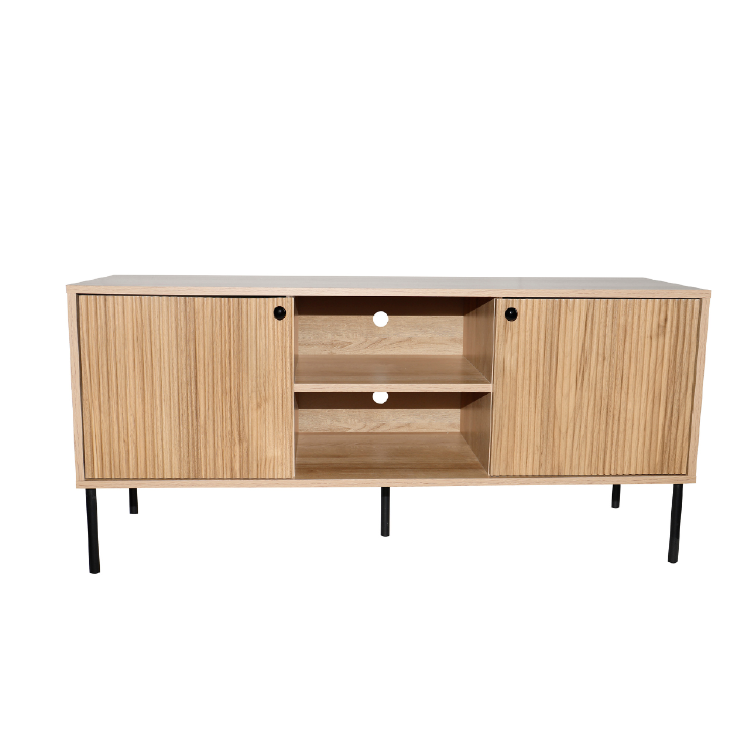 Buffet en bois avec 2 portes et 2 niches IBIZAE