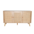 Buffet effet bois effet cannage 3 portes 120 cm MATERAE