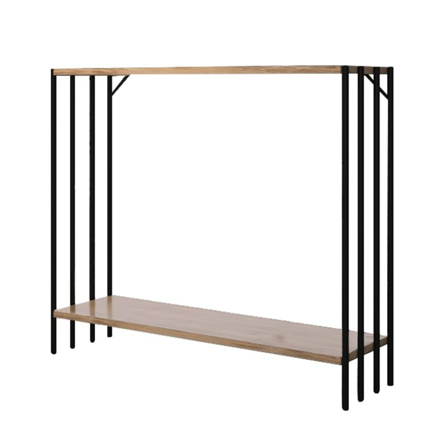 undefined Console industrielle avec étagères