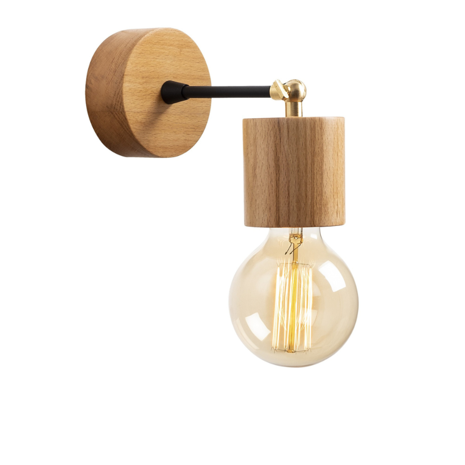 Lampe murale design en bois LIVE