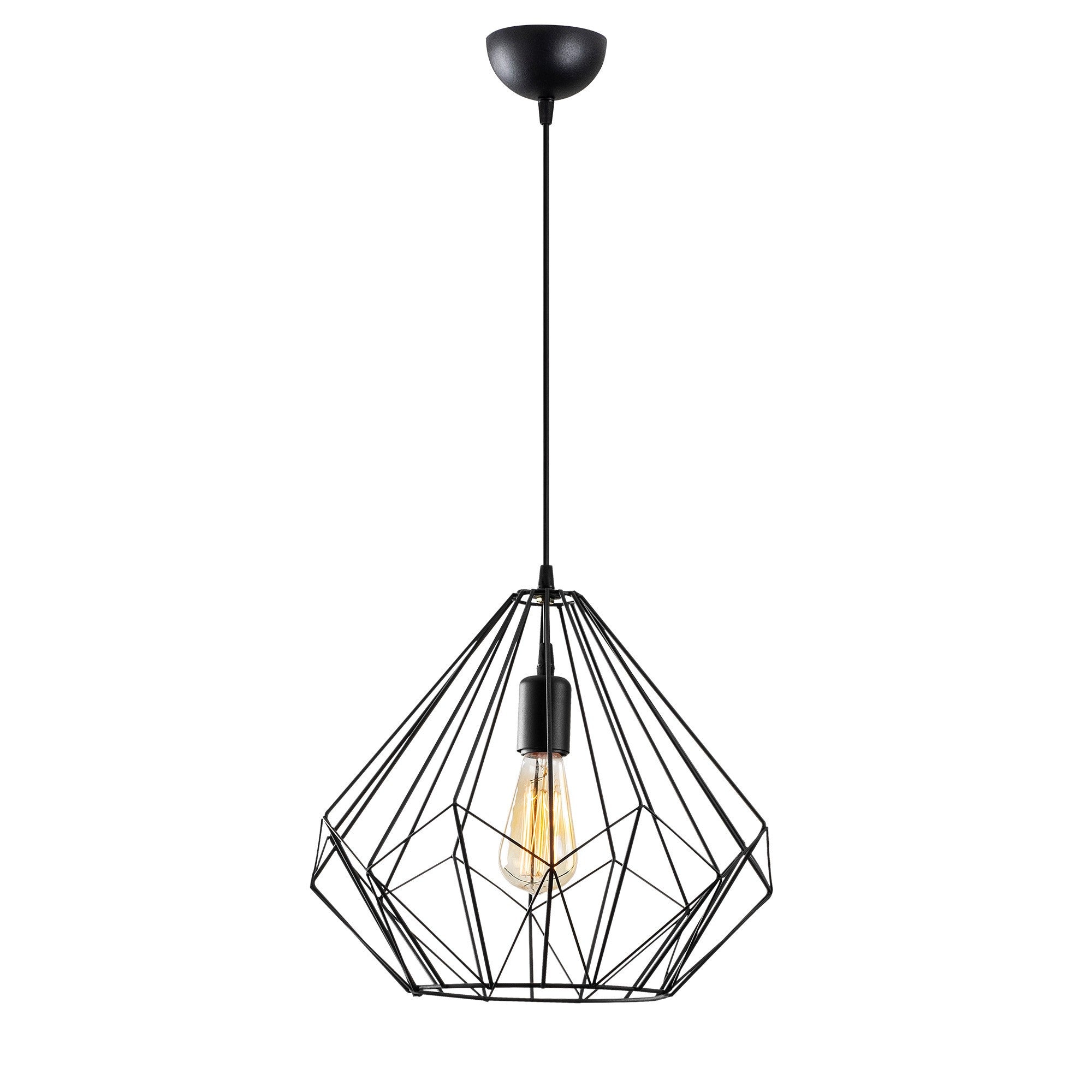 Suspension filaire en fer noir ERIKA