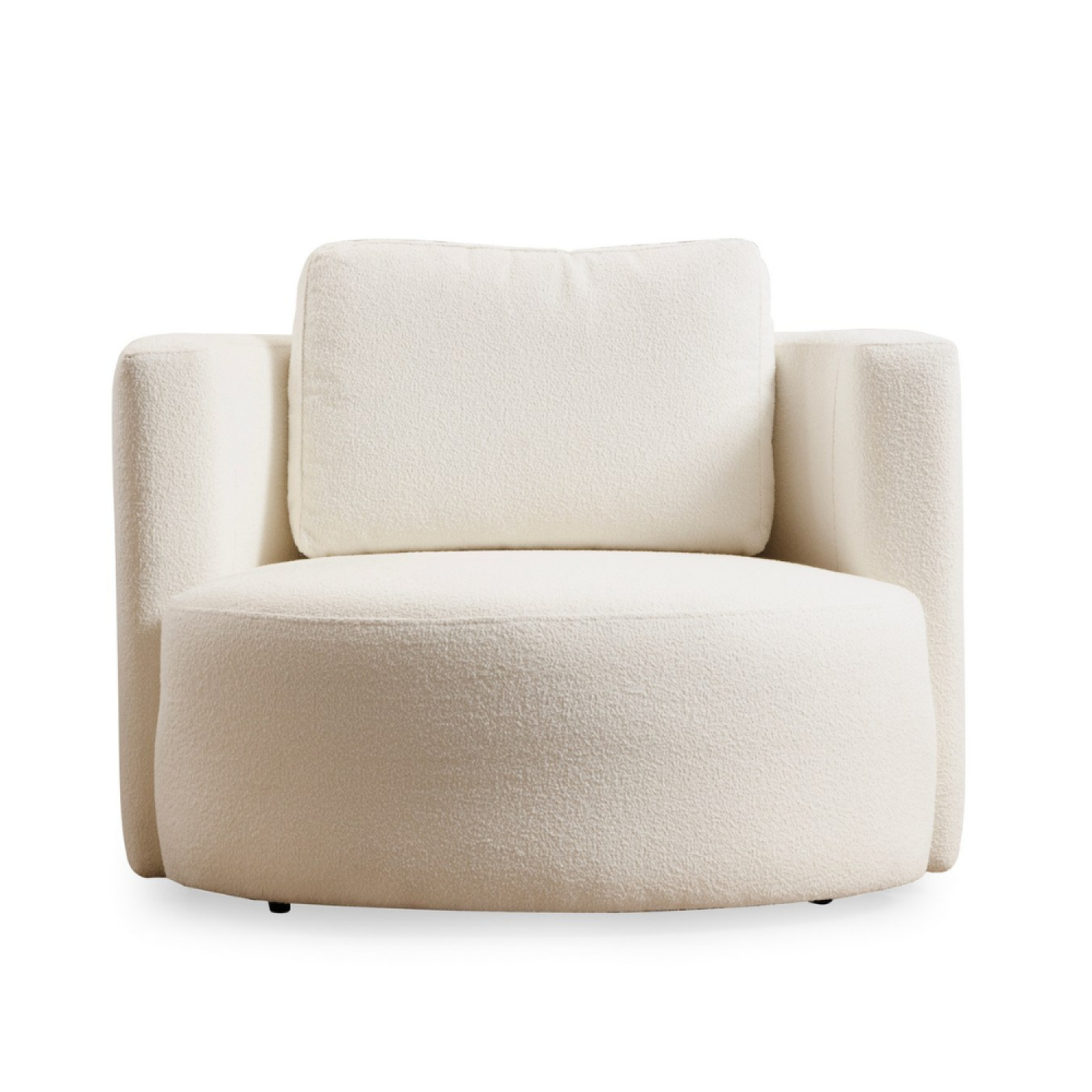 Fauteuil bouclettes couleur crème NAISI