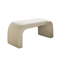 Banc bouclettes blanc CELIAN