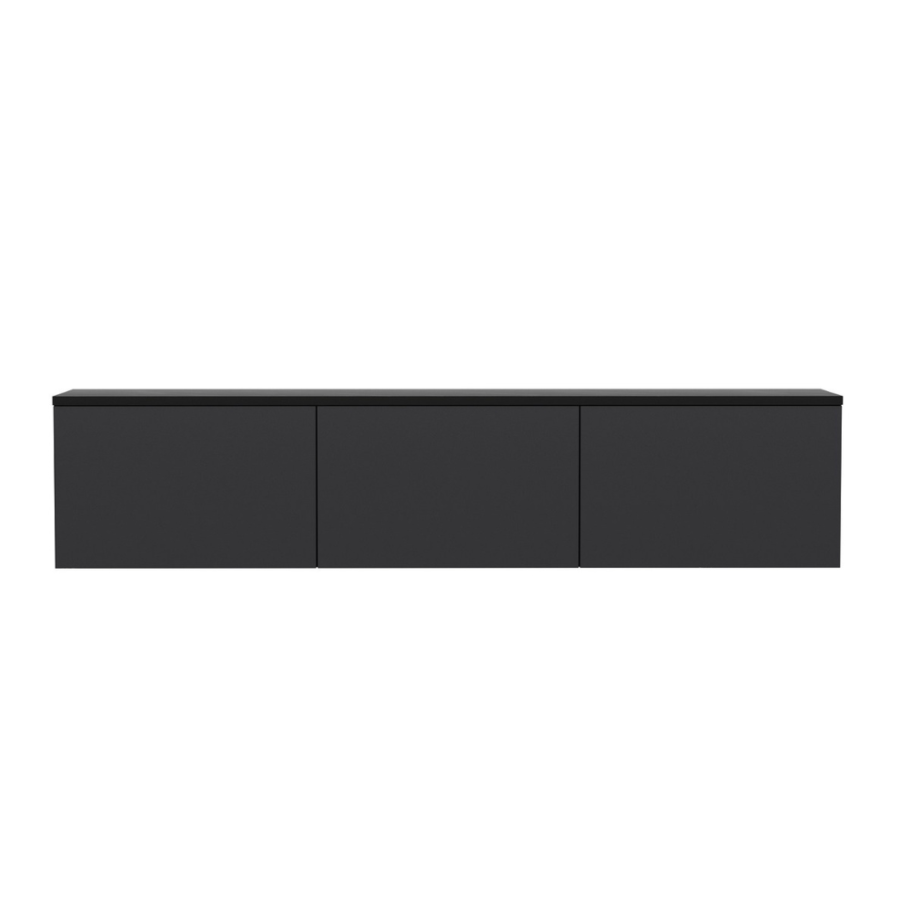 Meuble TV contemporain anthracite avec rangement 160 cm MARMARIS