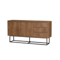 Buffet en bois 2 portes et 3 tiroirs 140 cm MOBIL