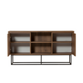 Buffet 2 portes 6 espaces de rangement 140 cm NAIROBI