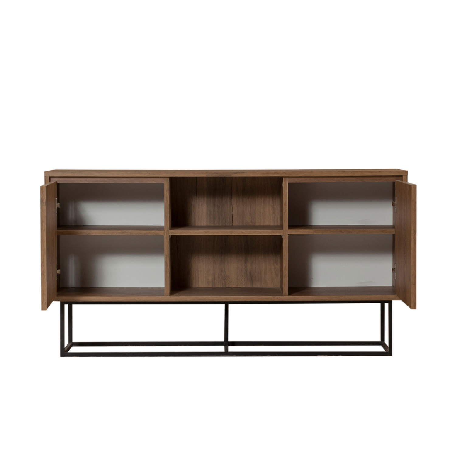 Buffet 2 portes 6 espaces de rangement 140 cm NAIROBI