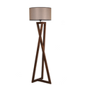 Lampadaire design bois et tissu CHLOE