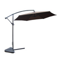 Parasol  marron déporté rond 3 x 3 m LIORAN