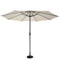 Parasol ecru droit rond 2,7 x 2,7 m BISAG