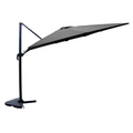 Parasol gris déporté rectangle 3 x 4 m NAVIA
