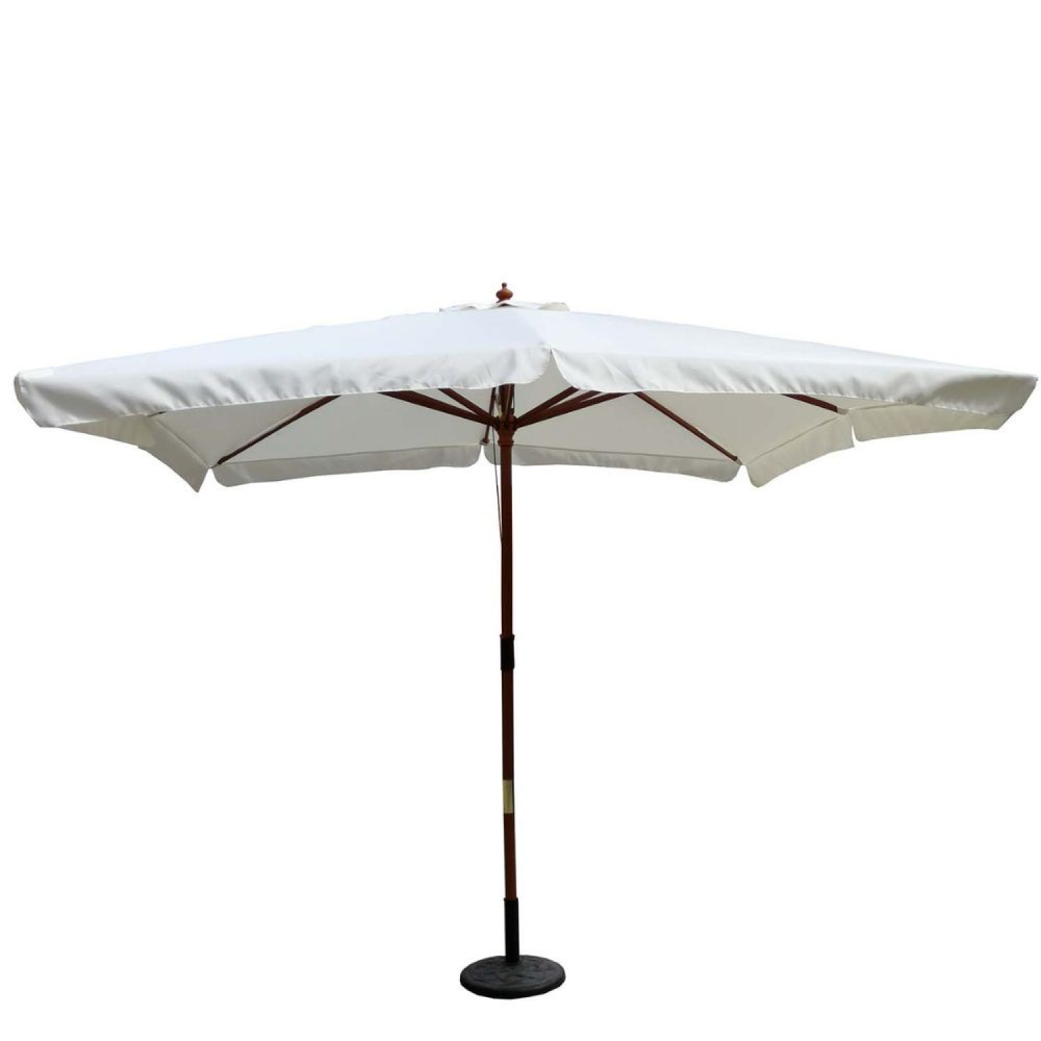 Parasol  ecru droit carré 3 x 3 m JOVIRA