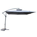 Parasol  gris déporté carré 3 x 3 m BRINDISI