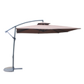 Parasol marron déporté rond 2,95 x 2,95 m CORTO