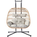 Fauteuil suspendu 2 places effet rotin MIA