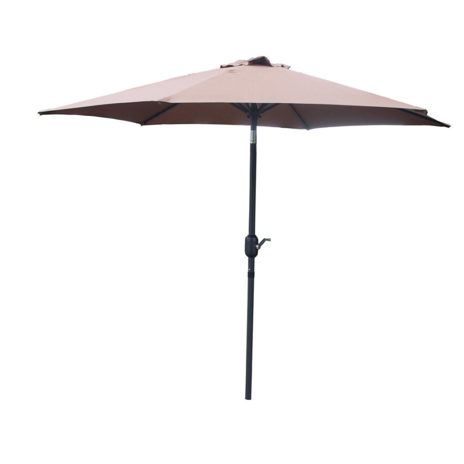 Parasol marron rond 2,5 x 2,5 m EMMA