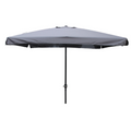 Parasol gris carré 2,95 x 2,95 m PALMIA