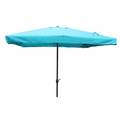 Parasol  bleu  carré 2,95 x 2,95 m GAETA
